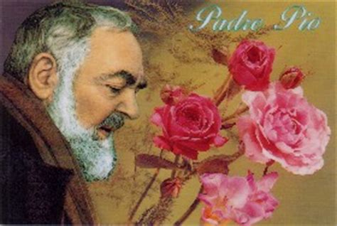 Padre Pio with Roses